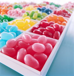 水果味椭圆形糖 小小糖果的甜蜜世界