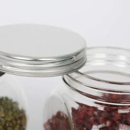 多功能扁状储物玻璃瓶 储存、收纳与外贸定制