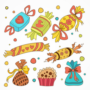 糖果集的插图 咖啡